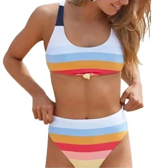 Striped Bikini Top - Picture 1 of 5
